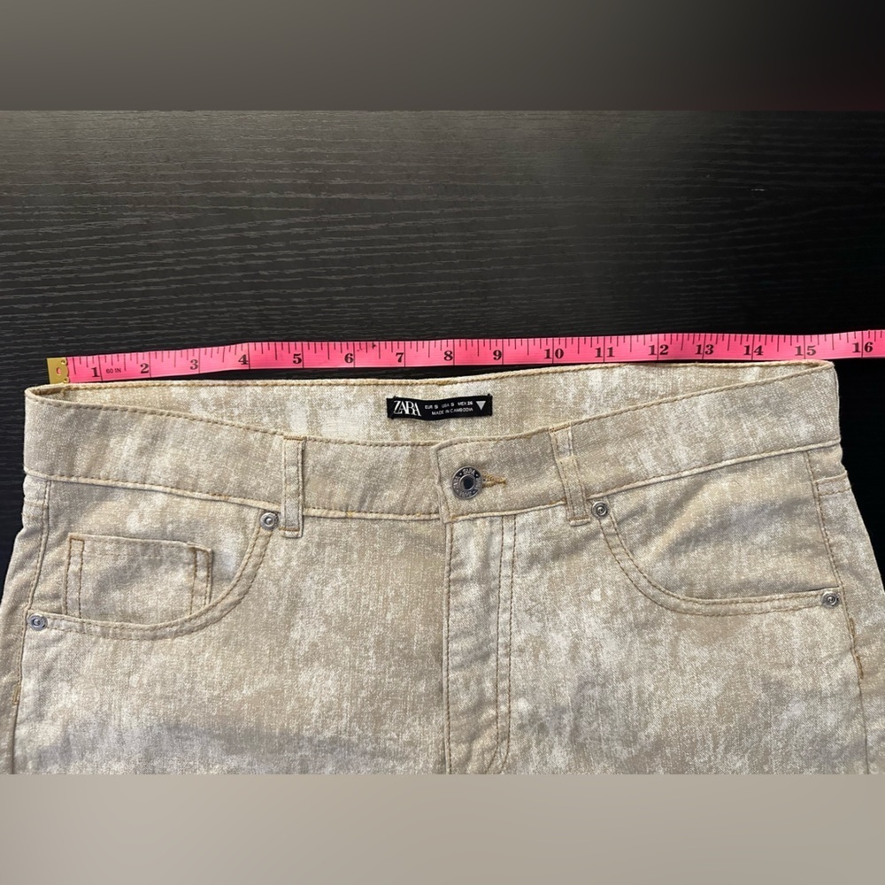 Zara Straight Leg Pants 50% Linen - Picture 8 of 11